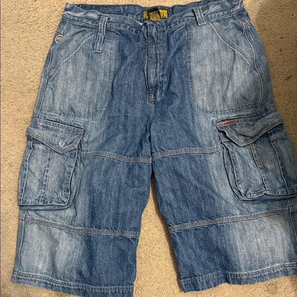 MECCA Denim Cargo Shorts